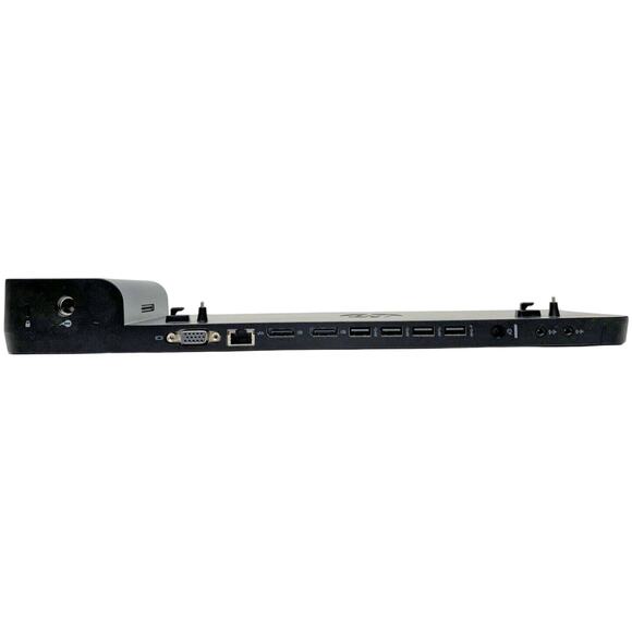HP 2013 UltraSlim Docking Station HSTNN-IX10 D9Y32AA D9Y19AV Black No Adapter - Picture 3 of 3